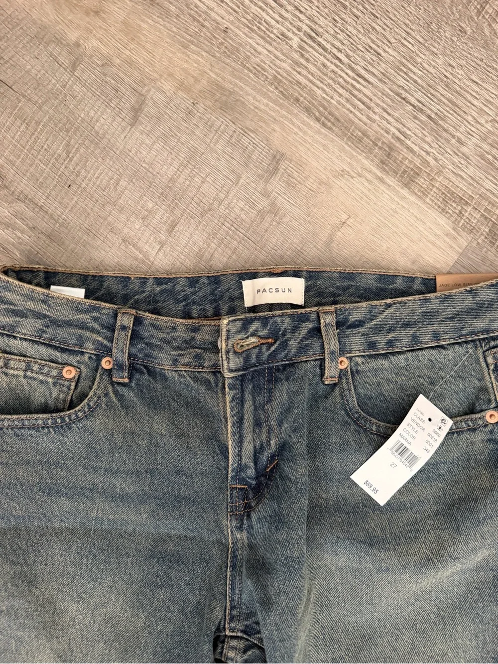 PacSun Vintage-Inspired Blue Denim Jeans